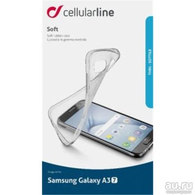 Лот: 12086711. Фото: 1. Чехол для Samsung A 3 2017 прозрачный... Чехлы, бамперы