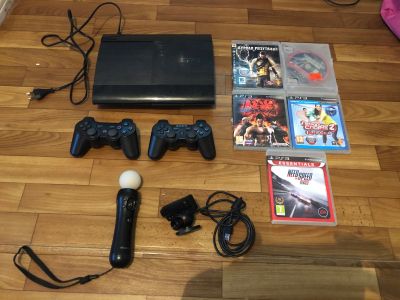 Лот: 15841972. Фото: 1. Sony PlayStation 3 + Move + игры. Игры для консолей