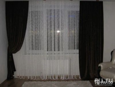 Лот: 10362041. Фото: 1. Шторы Венге Новые. Шторы, тюль