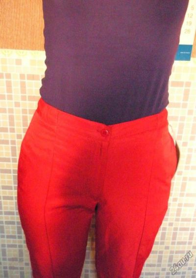 Лот: 7443371. Фото: 1. Красные спортивные брюки.Обмен... Штаны для тренировок