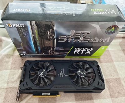 Лот: 21974302. Фото: 1. Видеокарта RTX 3070 8Gb на гарантии. Видеокарты