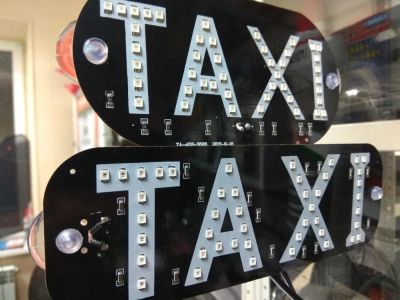 Лот: 10555174. Фото: 1. Светодиодный знак ТАКСИ taxi на... Другое (автозапчасти)