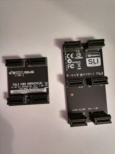 Лот: 18983210. Фото: 1. Мостик 3-way SLI Asus и 2-way... Шлейфы, кабели, переходники