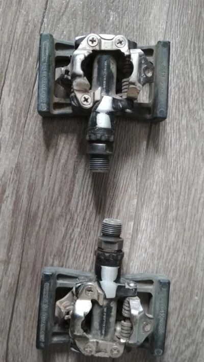 Лот: 11522313. Фото: 1. Педали контактные shimano PD-M520. Запчасти