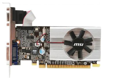 Лот: 22557236. Фото: 1. Видеокарта MSI GeForce 210 [N210-1GD3... Видеокарты