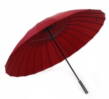 Лот: 10409649. Фото: 1. Зонт-трость Mabu бордовый 24 спицы... Зонты