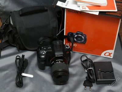 Лот: 1671502. Фото: 1. Sony a200, объектив 18-70, кофр. Цифровые зеркальные