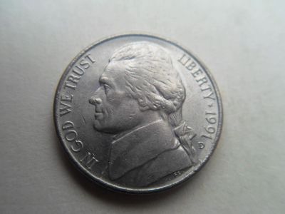 Лот: 10419330. Фото: 1. США 5 центов 1991 (D). Америка