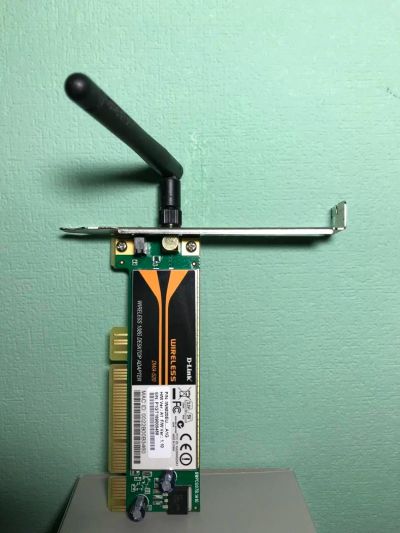 Лот: 10779064. Фото: 1. Беспроводный PCI-адаптер D-Link... WiFi, Bluetooth адаптеры