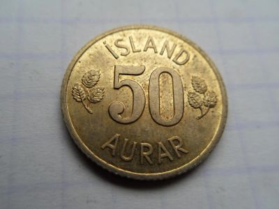 Лот: 10192903. Фото: 1. Исландия 50 эйре 1971. Европа