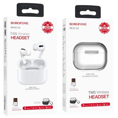 Лот: 22150793. Фото: 1. BT Гарнитура BOROFONE BE-38 White... Наушники, гарнитуры