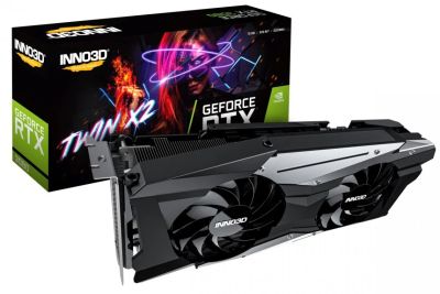 Лот: 16932637. Фото: 1. Видеокарта RTX3080 Inno3D Twin... Видеокарты
