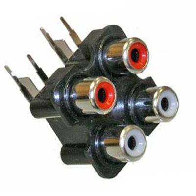 Лот: 16133955. Фото: 1. разьем rca гнездо на плату. Разъёмы