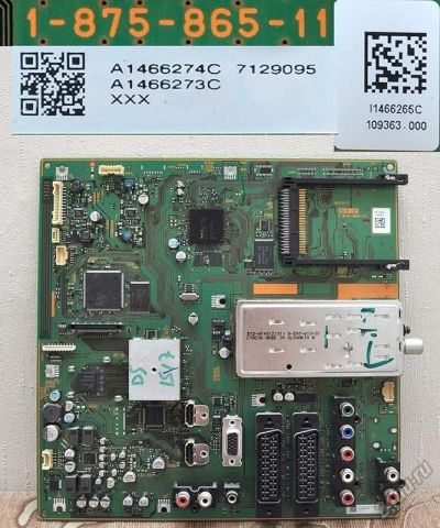 Лот: 6090328. Фото: 1. Майн 1-875-865-11 тв.Сони KDL-40D3500. Печатные платы