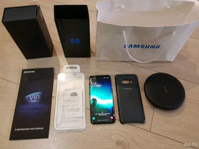 Лот: 13516435. Фото: 1. Samsung galaxy s8 +беспроводная... Смартфоны