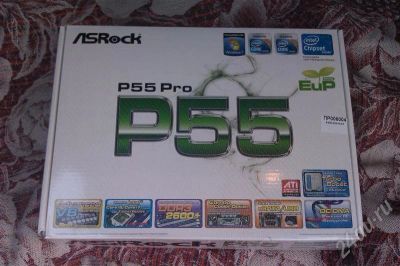 Лот: 467287. Фото: 1. Плата ASRock LGA1156 P55 Pro. Материнские платы