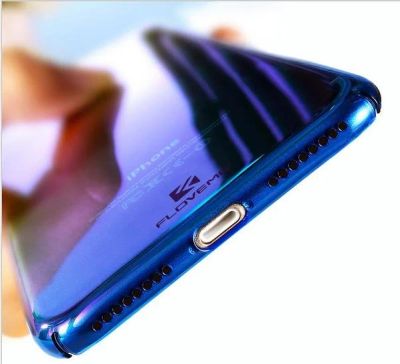 Лот: 9578741. Фото: 1. Blue чехол градиент для iPhone... Чехлы, бамперы