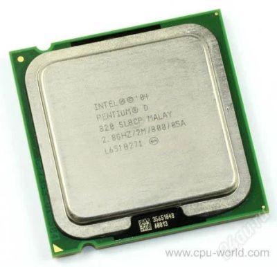 Лот: 127392. Фото: 1. Pentium D 820 Dual core 2.8Ghz... Процессоры