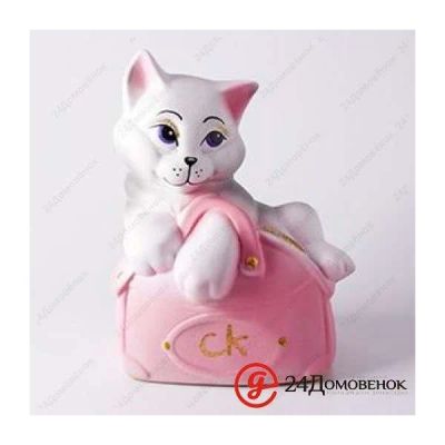 Лот: 10378806. Фото: 1. Копилка Кошка Мими в сумочке. Другое (сувениры, подарки)