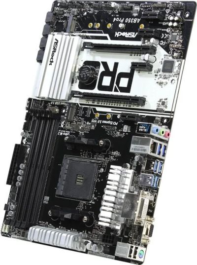 Лот: 11678502. Фото: 1. Материнская плата MB ASRock AB350... Материнские платы