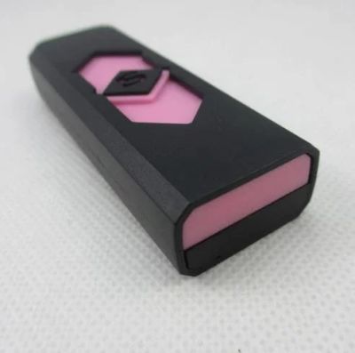 Лот: 12257006. Фото: 1. USB зажигалка Pink Black . Зажигалки, спички, пепельницы