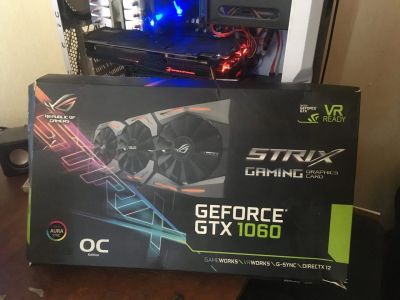 Лот: 17557773. Фото: 1. GTX 1060 6 gb asus strix. Видеокарты