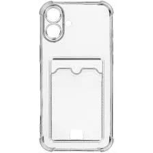Лот: 25709536. Фото: 1. Чехол iPhone 16 Силикон Прозрачный... Чехлы, бамперы