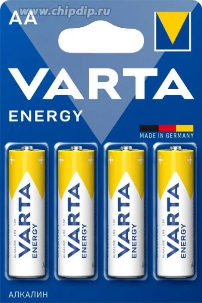 Лот: 25796752. Фото: 1. Элем.пит.VARTA LR6 (BP-4) ENERGY... Батарейки, аккумуляторы, элементы питания