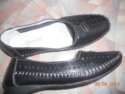 Лот: 3955188. Фото: 1. Макасины "ТОФА" полностью кожаные... Мокасины