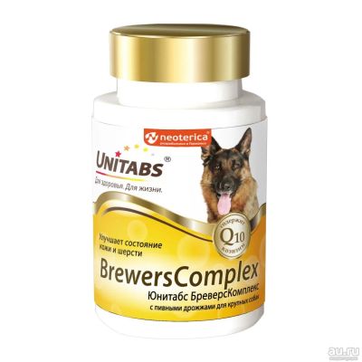 Лот: 16195446. Фото: 1. Витамины Unitabs (Юнитабс) Brevers... Косметика для животных