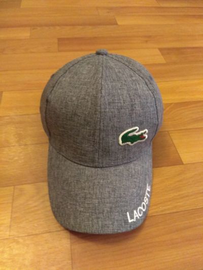 Лот: 17797146. Фото: 1. Кепка Бейсболка Lacoste сине-серая. Головные уборы