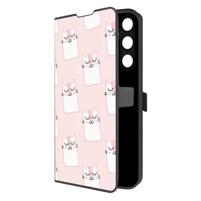 Лот: 25135641. Фото: 1. Чехол Krutoff Eco Book "Котики... Чехлы, бамперы