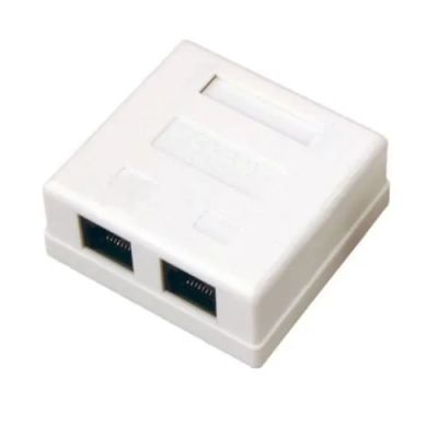 Лот: 16532646. Фото: 1. Розетка компьютерная 2 RJ-45 CAT5e... Сетевые кабели