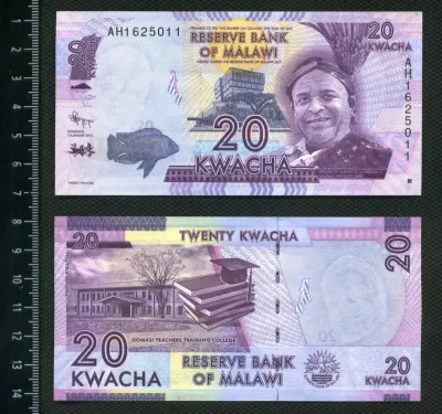Лот: 25884949. Фото: 1. Малави 20 квача 2012 год пресс. Америка