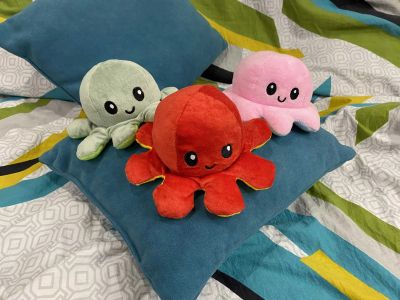 Лот: 19286055. Фото: 1. Мягкая игрушка Осьминог 🐙 перевёртыш... Мягкие