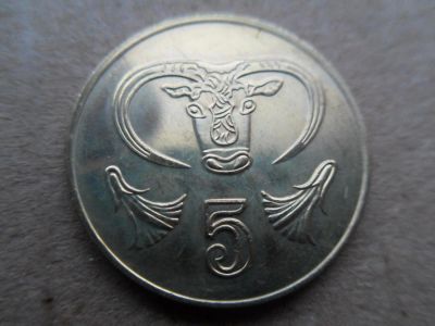 Лот: 10831768. Фото: 1. Кипр 5 центов 1994. Азия