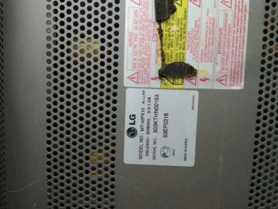 Лот: 10588890. Фото: 1. телевизор плазменныЙ LG mt-42px10... Телевизоры