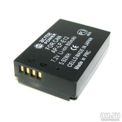 Лот: 13401517. Фото: 1. Аккумулятор LP-E12 (800mAh 7,2v... Аккумуляторы, зарядные