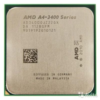 Лот: 11260158. Фото: 1. Процессор AMD A4-3400 FM1. Процессоры