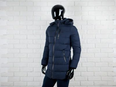 Лот: 14952882. Фото: 1. Пуховик удлиненный Nike Dark Blue. Верхняя одежда