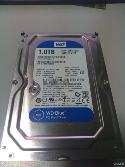 Лот: 14333457. Фото: 1. Жёсткий диск 3.5 WD10 EZEX 1 Тб... Жёсткие диски (HDD)