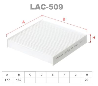 Лот: 22156465. Фото: 1. Фильтр салонный AC-805 Lynx LAC-509... Расходные материалы