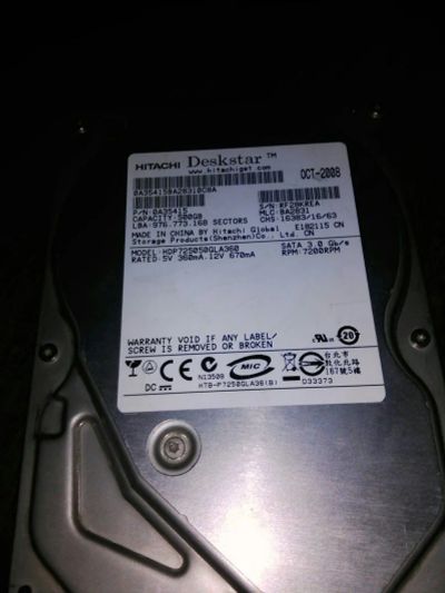Лот: 12049505. Фото: 1. hitachi hdp725050gla360. Жёсткие диски (HDD)