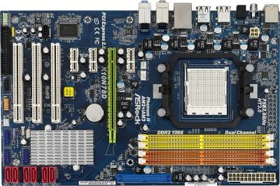 Лот: 3859871. Фото: 1. asrock K10N78D am2/am2+/am3 ddr2. Материнские платы