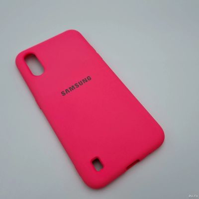 Лот: 17493136. Фото: 1. Чехол накладка Samsung A01 Silicone... Чехлы, бамперы