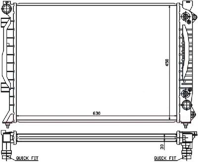 Лот: 3697427. Фото: 1. Радиатор audi a6/s6 2.5td (97-04... Двигатель и элементы двигателя