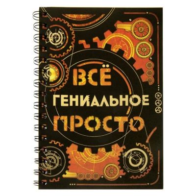 Лот: 7527239. Фото: 1. Ежедневник «Все гениальное» 80... Школьная канцелярия