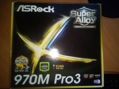 Лот: 17871918. Фото: 1. Материнская плата AM3 ASRock 970M... Материнские платы