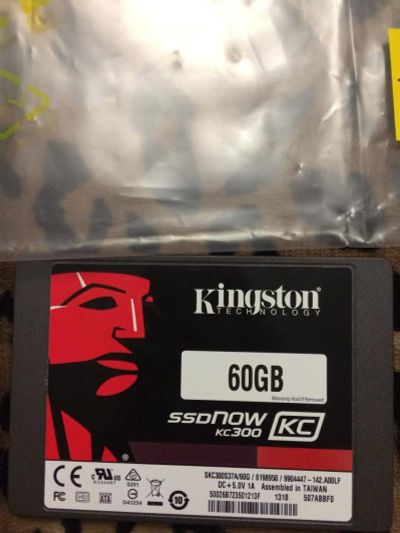 Лот: 9712040. Фото: 1. SSD Kingston 60gb KC300 состояние... SSD-накопители