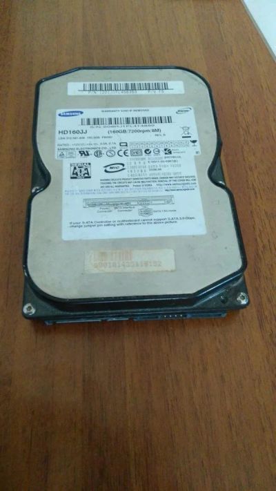 Лот: 10249203. Фото: 1. HDD Samsung 160Gb. Жёсткие диски (HDD)